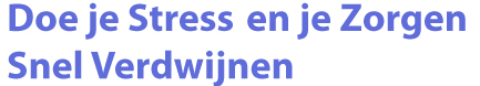 doe je stress snel verdwijnen door een stress management techniek, en stop een burn-out. 